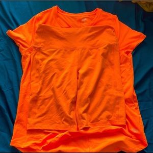 Spandex orange set .